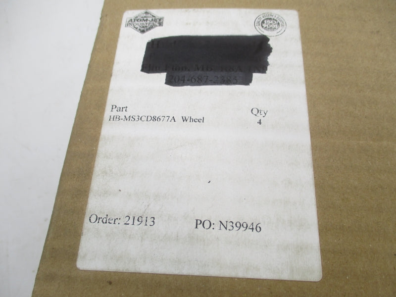 ATOM-JET INDUSTRIES HB-MS3CD8677A (PKG OF 4) NSFS