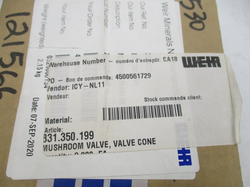WEIR 831.350.199 NSFS