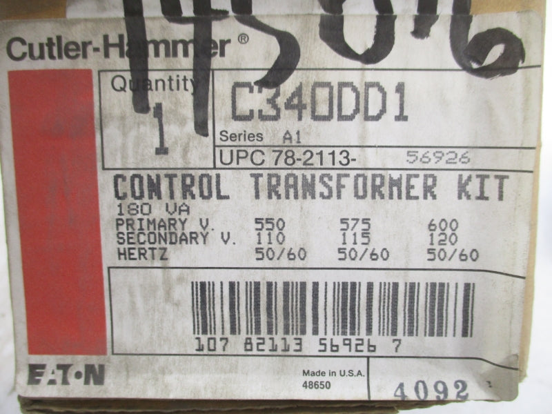 CUTLER-HAMMER C340DD1 SER. A1 600V NSMP