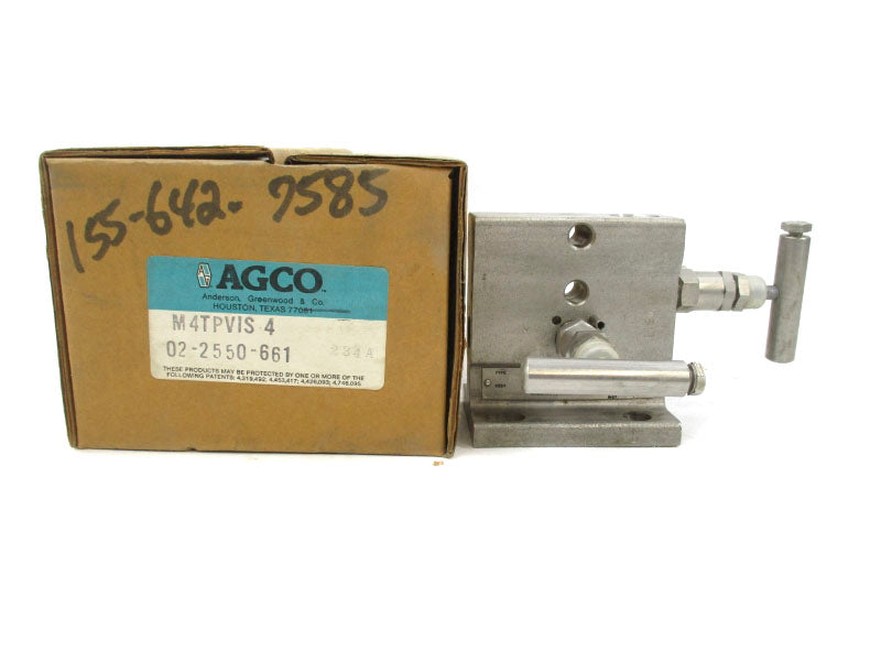 ANDERSON GREENWOOD M4TPVIS-4 02-2550-661 6000PSI NSMP