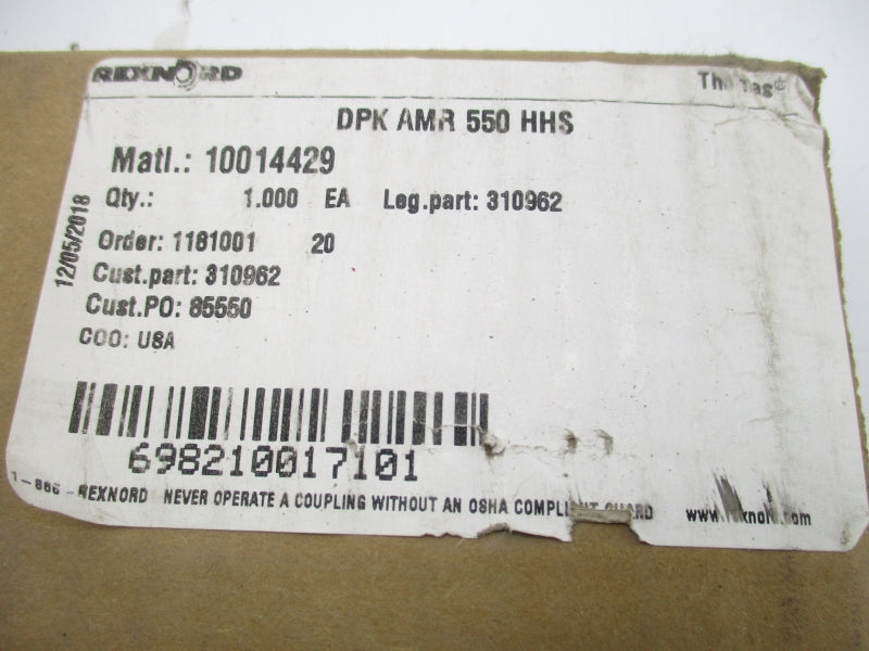 REXNORD DPKAMR550HHS 10014429 NSMP
