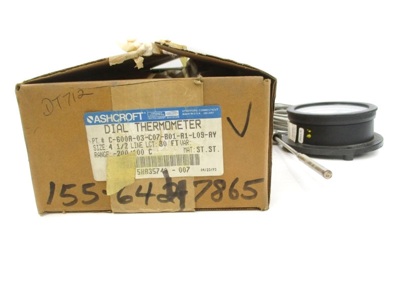 ASHCROFT C-600A-03-C07-B01-A1-L09-AY -200-100C 4 1/2"  NSMP