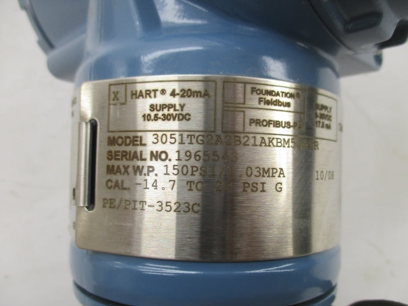 ROEMOUNT 3051TG2A2B21AKBM5Q4TR 10.5-30VDC 150PSI NSMP