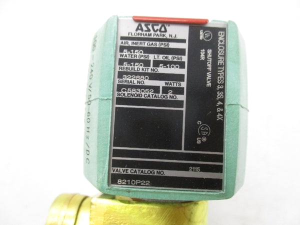 ASCO 8210P22 100-240V 5-150PSI NSMP