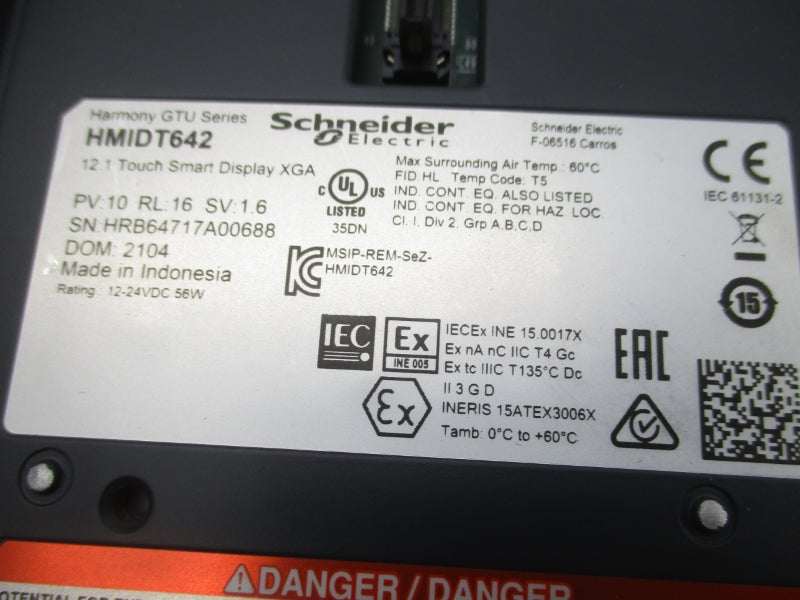 SCHNEIDER ELECTRIC HMIDT642 12-24VDC (AS PICTURED) NSNP
