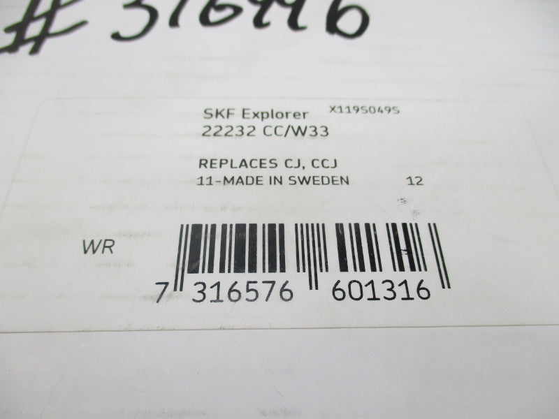 SKF 22232CC/W33 NSFS