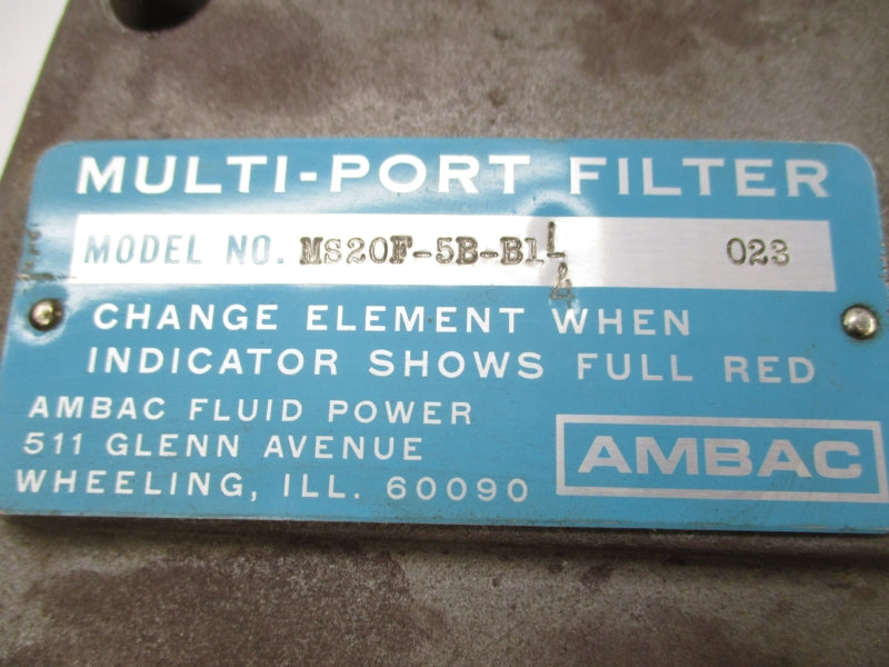 AMBAC MS20F-5B-B1L4 UNMP