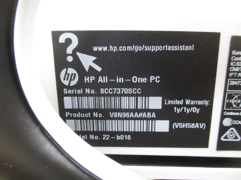 HP 22-B016 V8N96AA#ABA NSMP