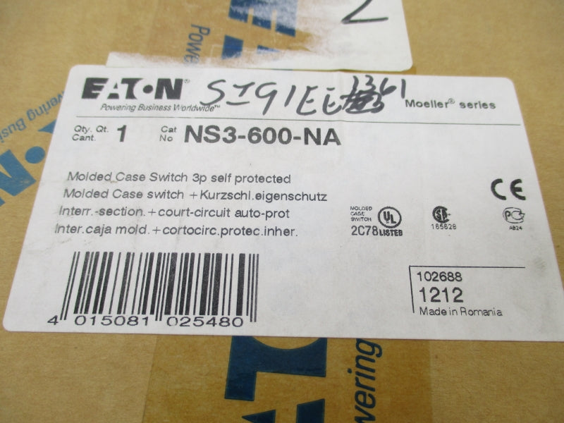 EATON NS3-600-NA 600A NSFS