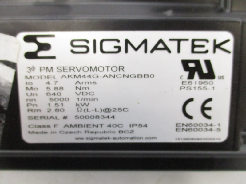SIGMATEK AKM44G-ANCNGBB0 640VDC 4.7A NSNP