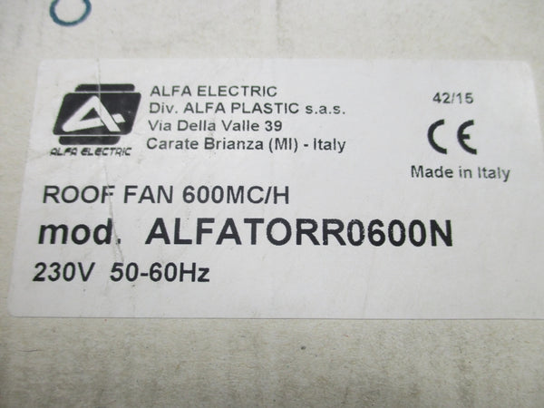 ALFA ELECTRIC ALFATORR0600N 230V NSFS