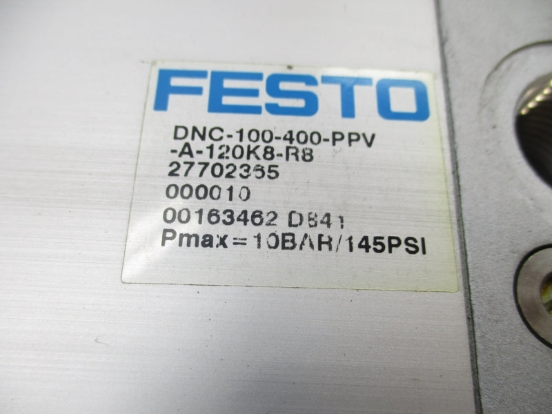 FESTO DNC-100-400-PPV-A-120K8-R8 27702365 145PSI NSNP