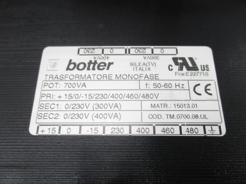 BOTTER TM.0700.08.UL 15013.01 480V NSNP