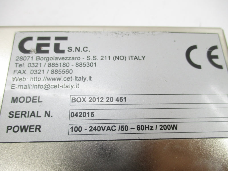 CET BOX201220451 100-240VAC NSNP