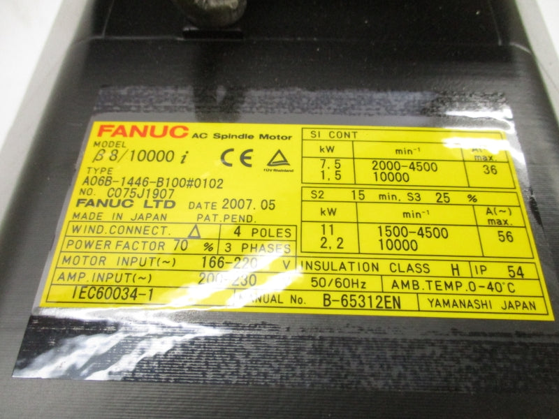 FANUC A06B-1446-B100#0102 200-230V 56A NSMP