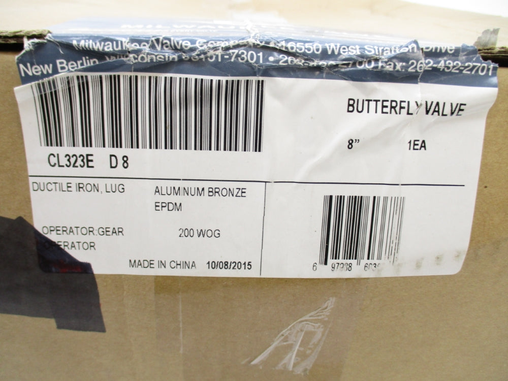 MILWAUKEE VALVE CL323ED8 8" NSFS
