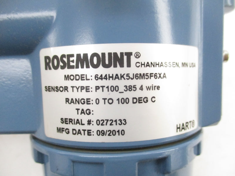 ROSEMOUNT 644HAK5J6M5F6XA 0078N21C30A015T34E5XA NSMP