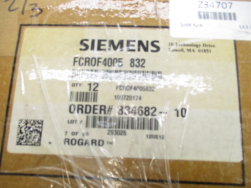 SIEMENS FCR0F4005832 834682-10 (PKG OF 12) NSMP