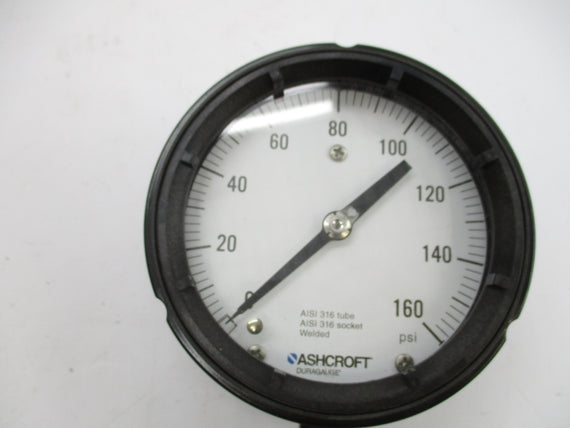 ASHCROFT 45-1279-SS-04L-160# 04PL02CST500160#X5G 0-160PSI 4-1/2" NSMP