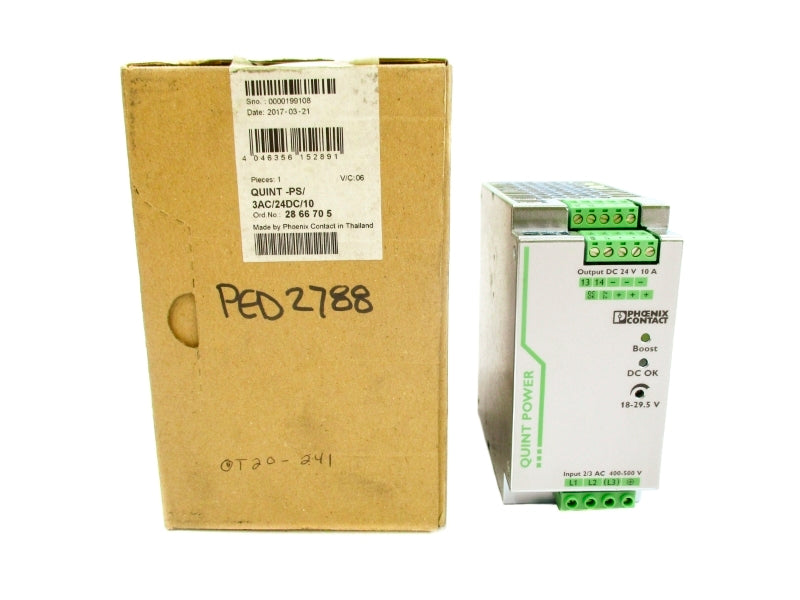PHOENIX CONTACT QUINT-PS/3AC/24DC/10 400-500V 1.2-1.0A NSMP