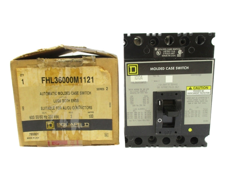 SQUARE D FHL36000M1121 600VAC 100A NSMP