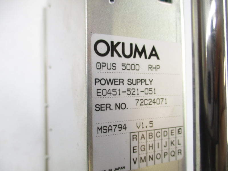 OKUMA E0451-521-051 24V NSNP