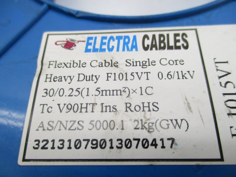 ELECTRA CABLES F1015VT (BLACK) 100M NSMP