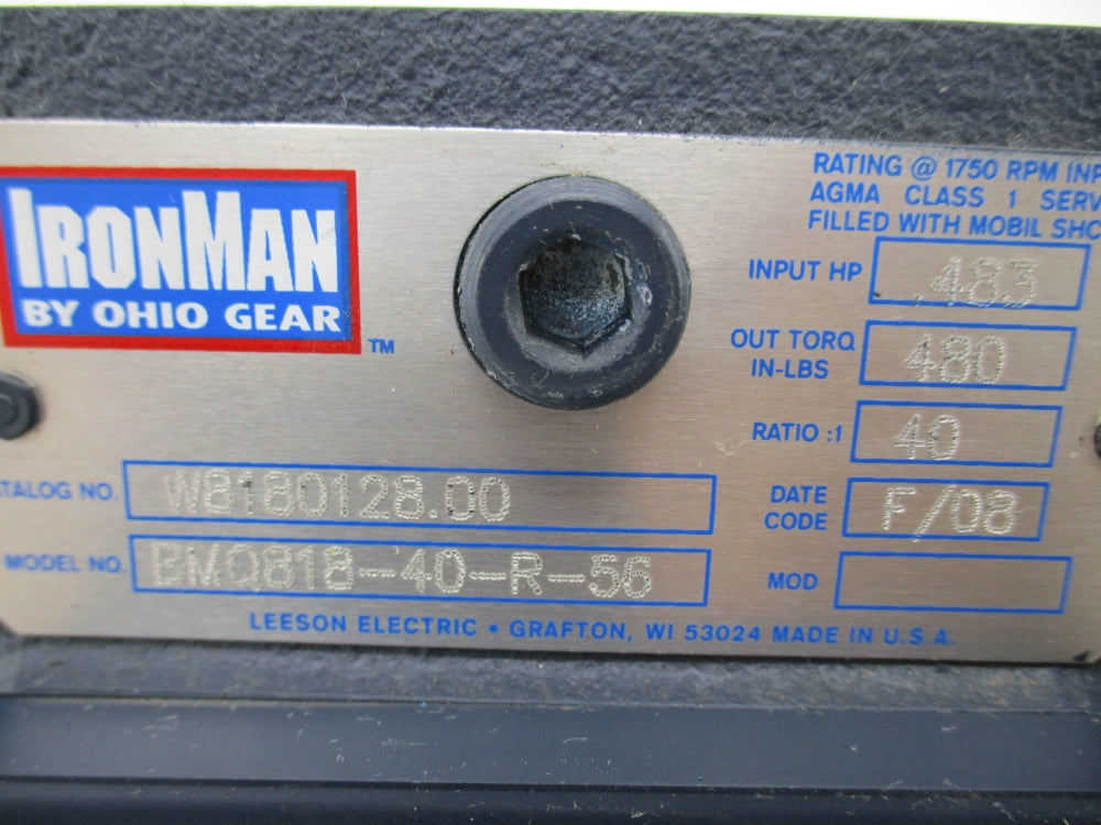 OHIO GEAR BMQ818-40-R-56 NSNP