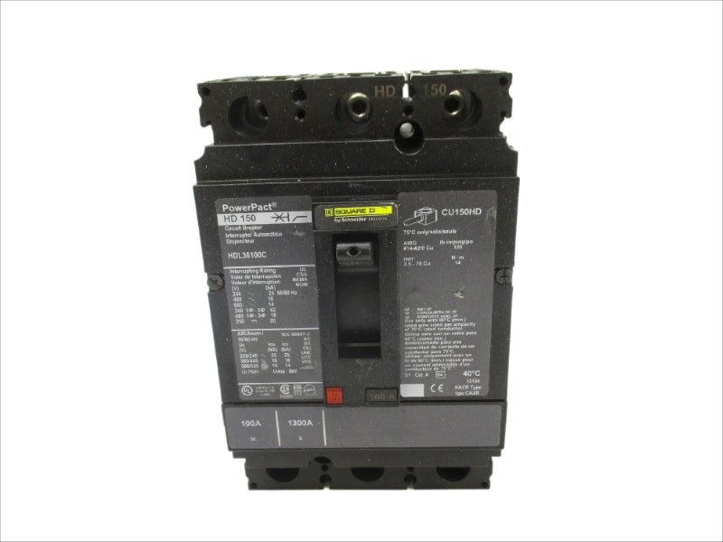 SQUARE D HDL36100C 600V 100A NSNP