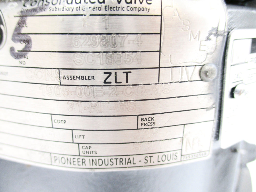 GENERAL ELECTRIC 1905-00E-2-CC-MS-31-RF-GS 1PSI UNMP