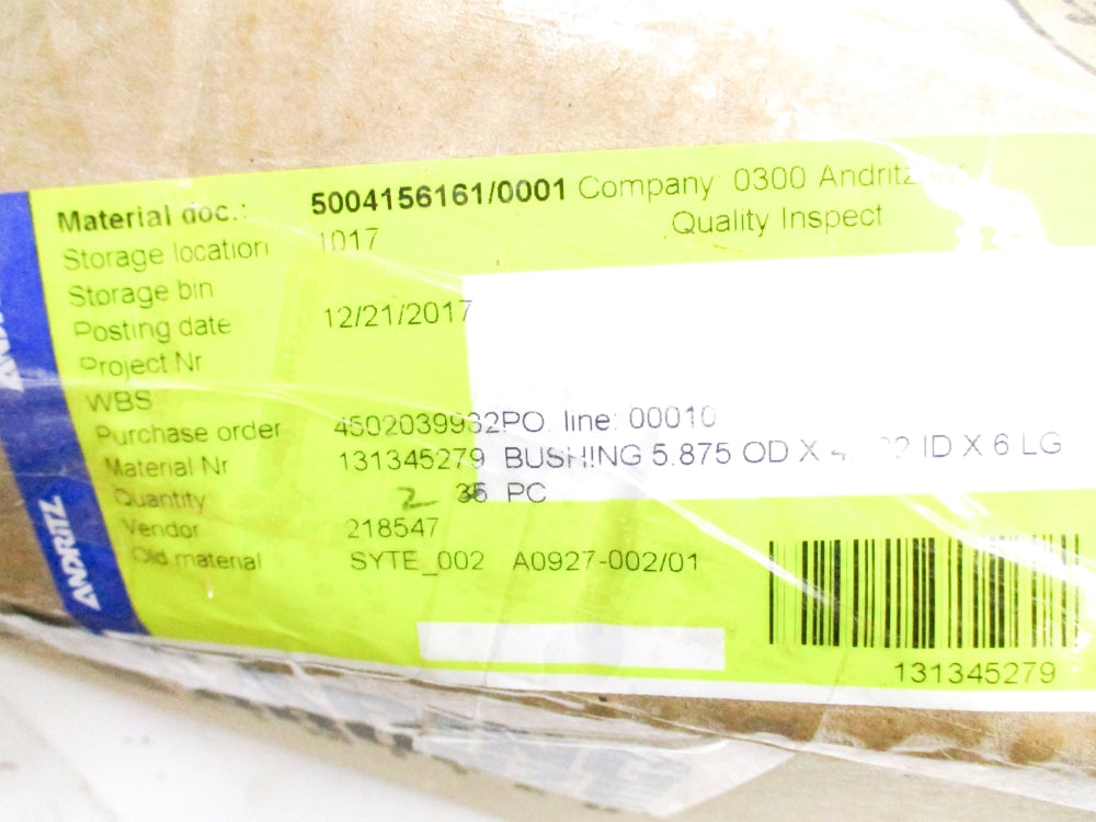 ANDRITZ 131345279 (PKG OF 2) NSMP