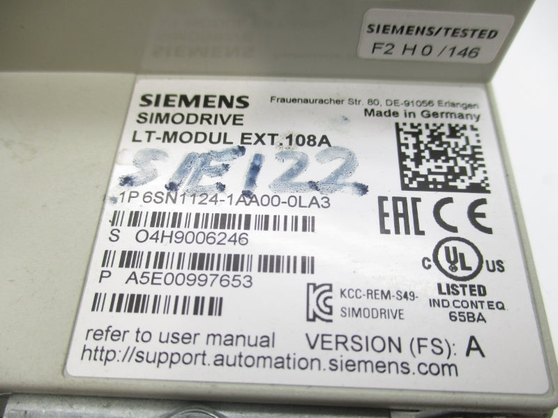 SIEMENS 6SN1124-1AA00-0LA3 NSNP
