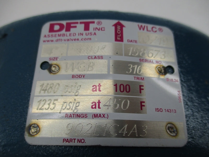 DFT 902L1C4A3 1480PSI 4" NSNP