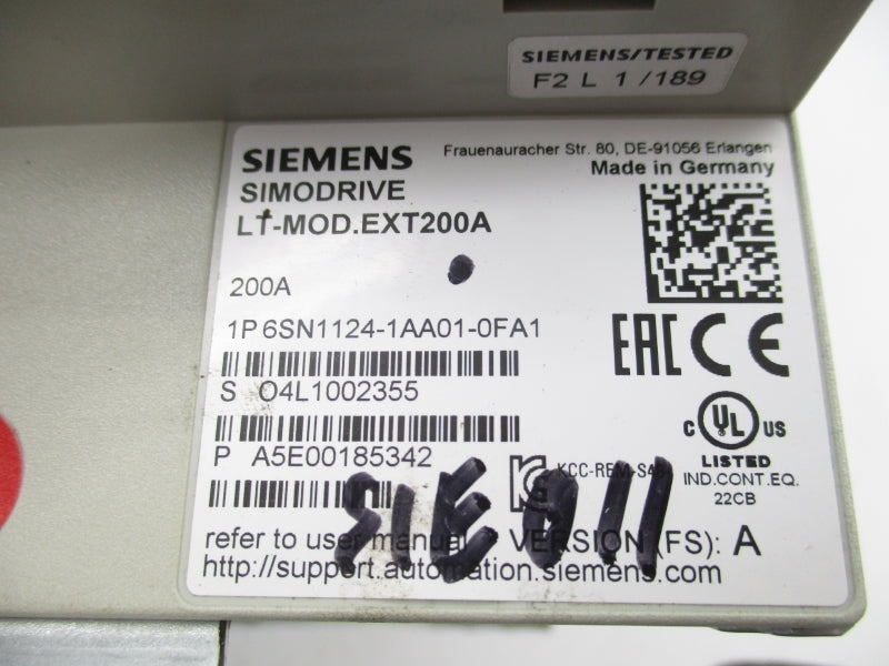 SIEMENS 6SN1124-1AA01-0FA1 UNMP