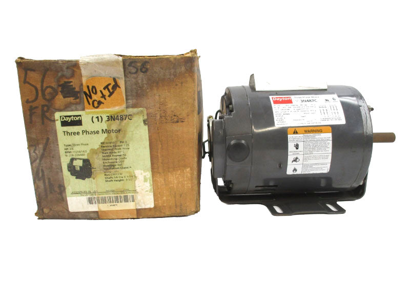 DAYTON 3N487C 208-220/440V 2.7-2.8/1.4A NSMP
