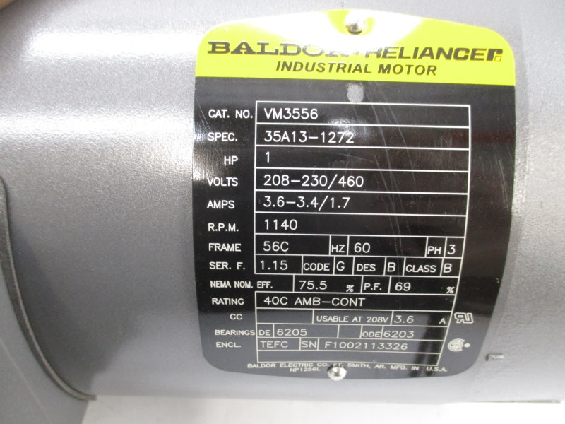 BALDOR VM3556 208-230/460V 3.6-3.4/1.7A NSMP