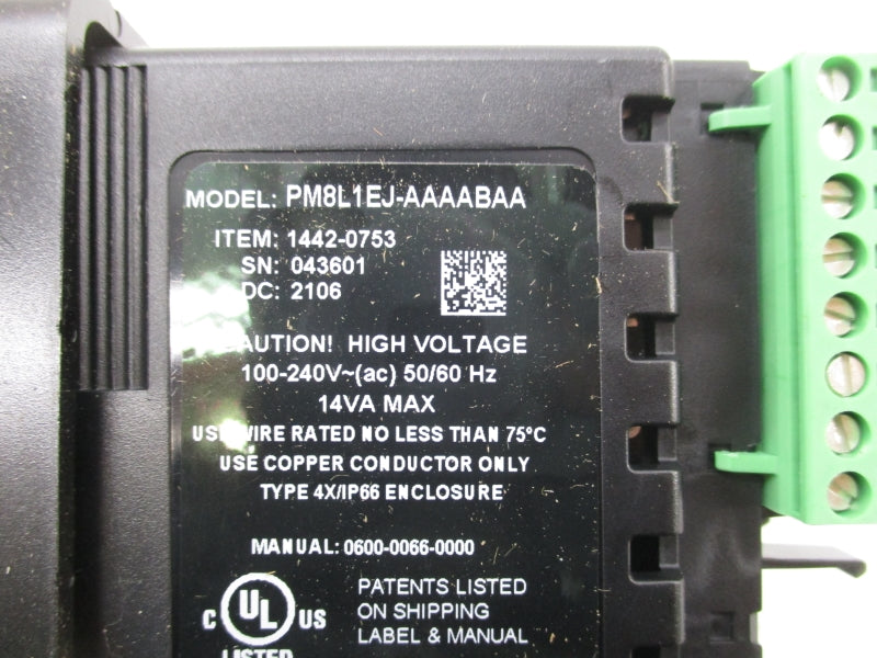 WATLOW PM8L1EJ-AAAABAA 1442-0753 100-240V NSMP
