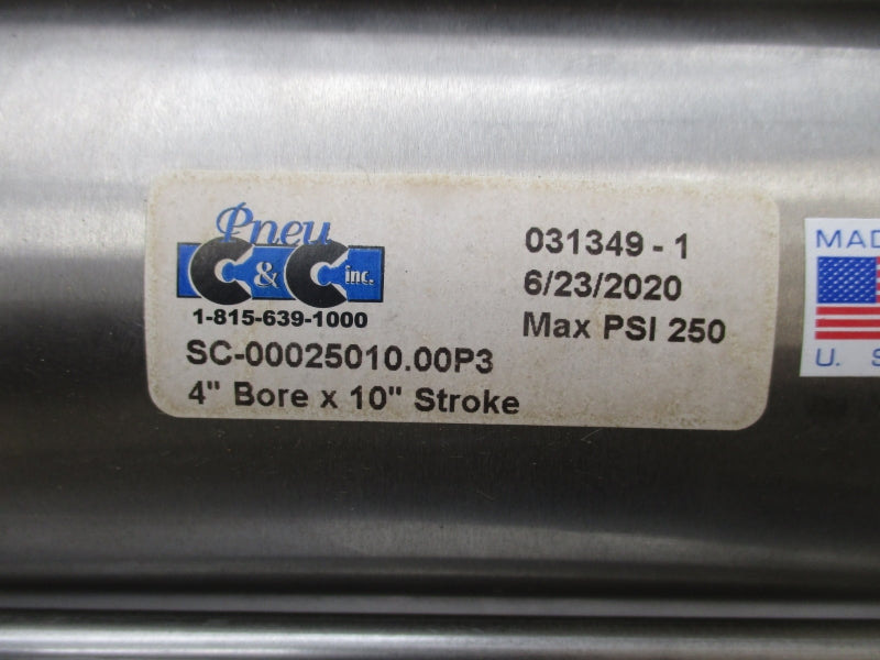 C&C SC-00025010.00P3 031349-1 250PSI 4"X10" NSNP