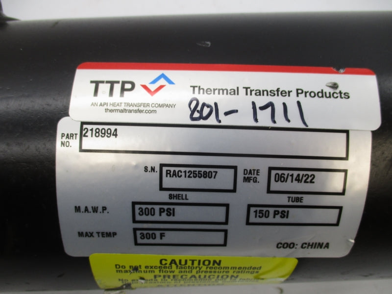 THERMAL TRANSFER PRODUCTS 218994 150/300PSI 300'F UNMP