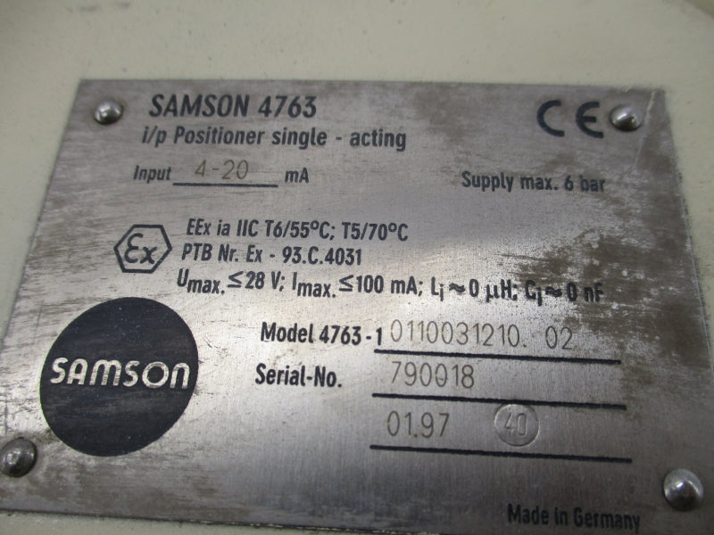 SAMSON 4763-10110031210.02 REMAN