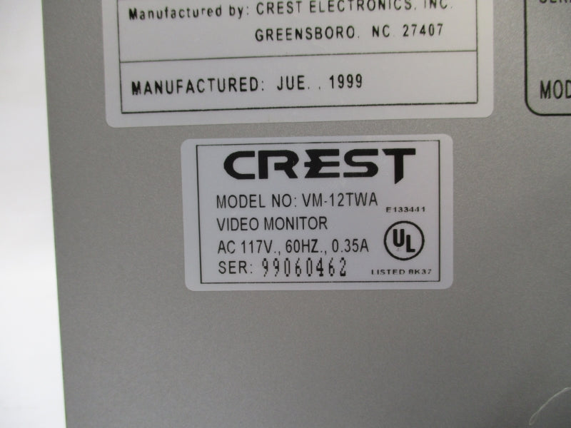 CREST VM-12TWA 117V 0.35A NSMP