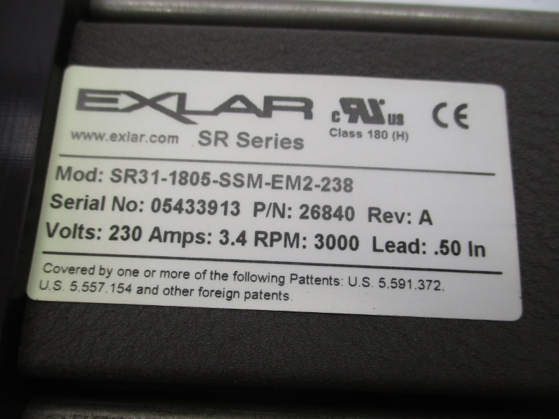 EXLAR SR31-1805-SSM-EM2-238 26840 230V 3.4A NSMP