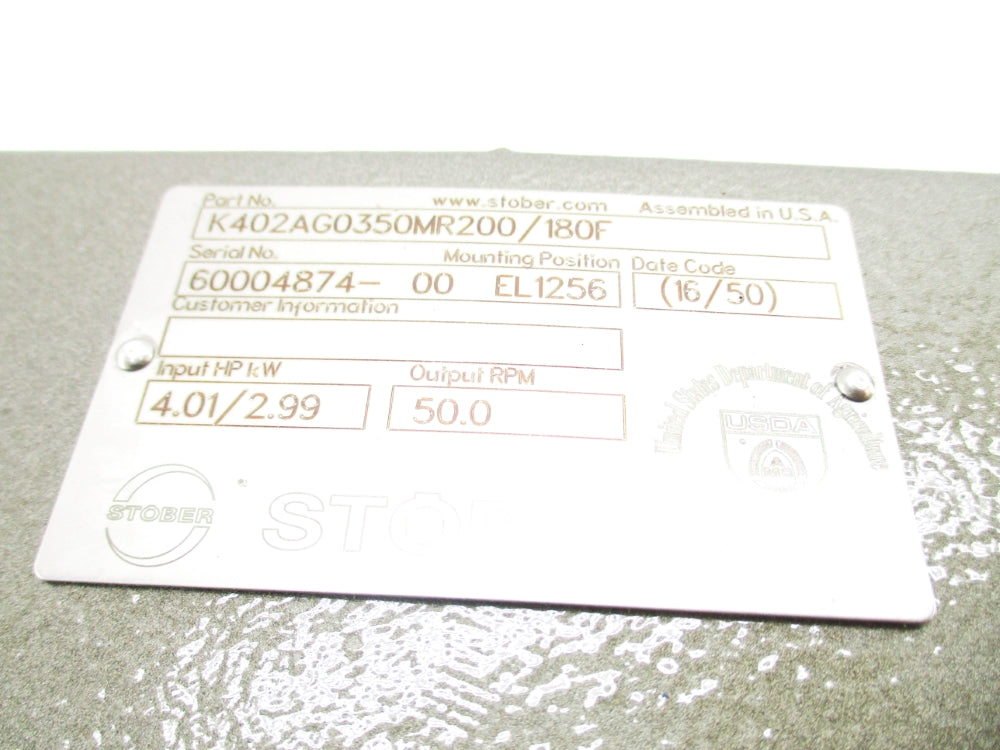 STOBER K402AG0350MR200/180F NSMP