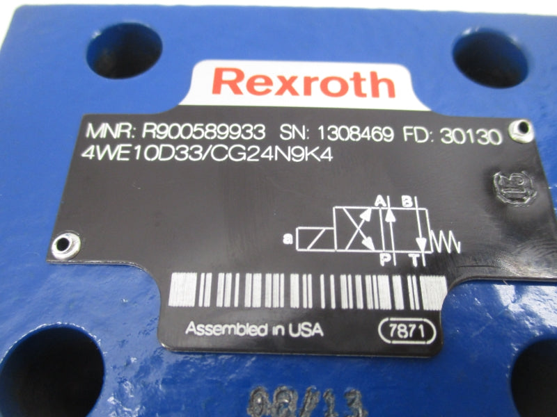 REXROTH 4WE10D33/CG24N9K4 R900589933 24VDC 1.45A NSNP