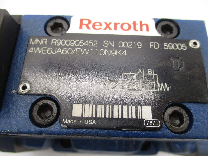 REXROTH 4WEH10JA44/6EW110N9ETK4 R900925790 110/120V NSNP
