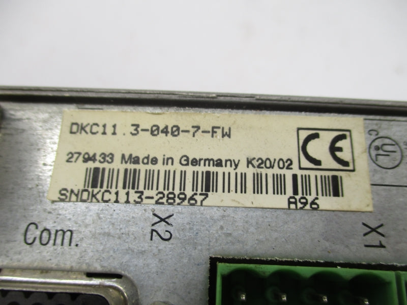 INDRAMAT DKC11.3-040-7-FW R911279433 UNMP
