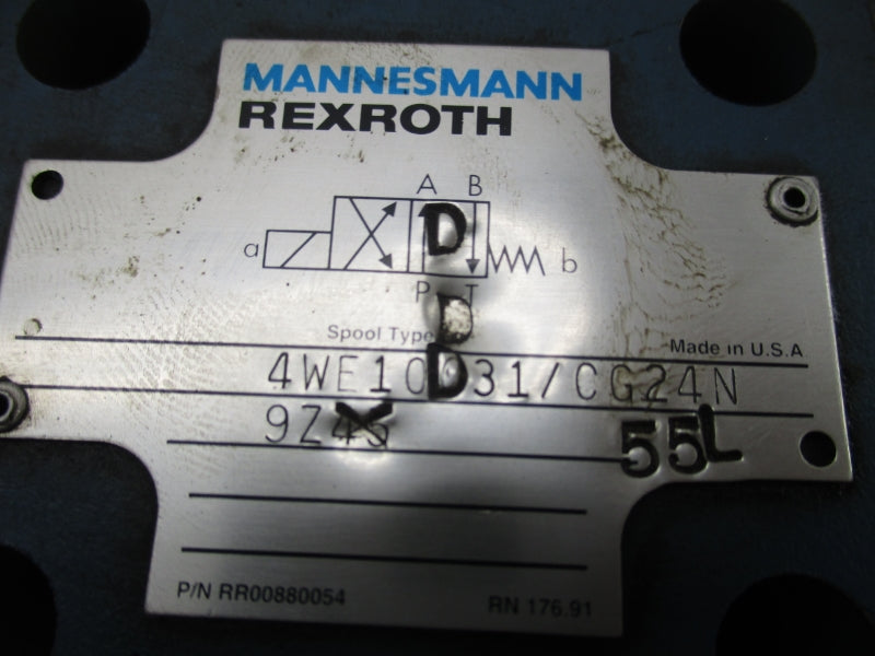 REXROTH 4WE10D31/CG24N9Z55L 24VDC 1.46A UNMP