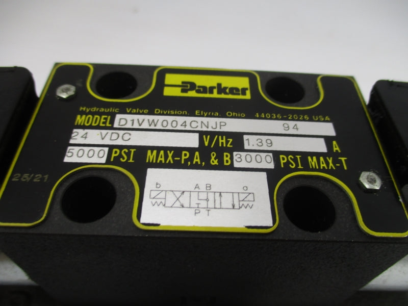 PARKER D81VW001C1NJP 24VDC 1.39A 5000PSI NSNP