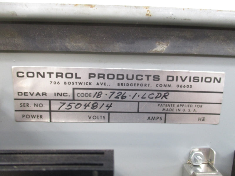 DEVAR 18-726-1-LCDR UNMP