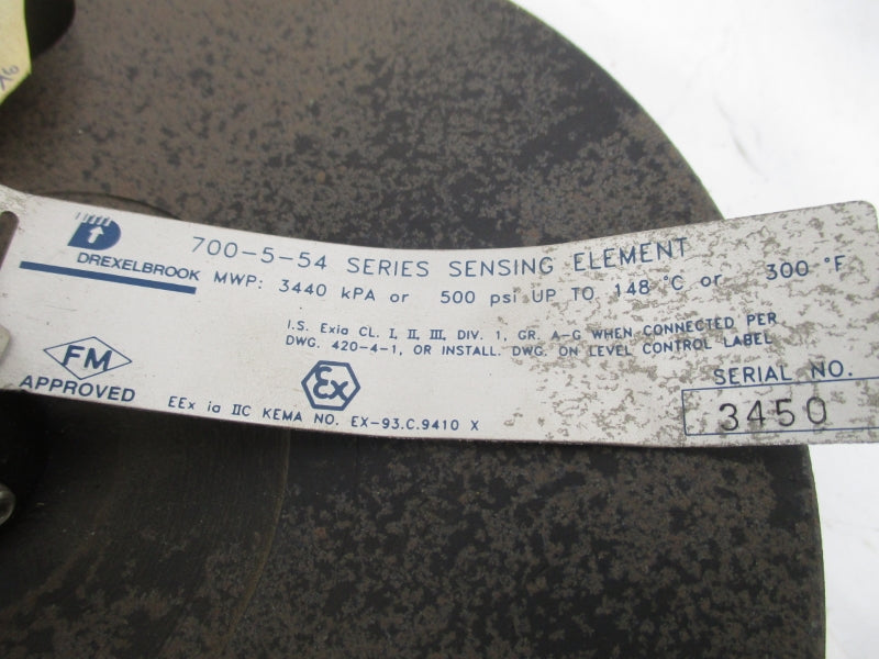 DREXELBROOK 700-5-54 500PSI 0-300'F (AS PICTURED) NSNP